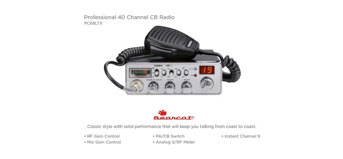 3 CB Radio 40 channel PC68LTX cb radios uniden