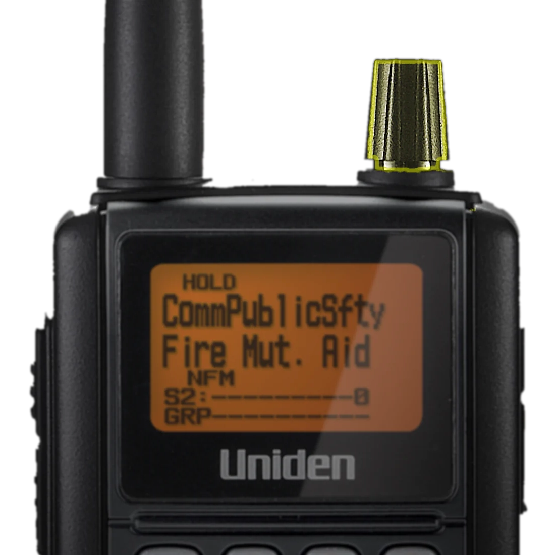 Uniden BC346XTC scanner front panel