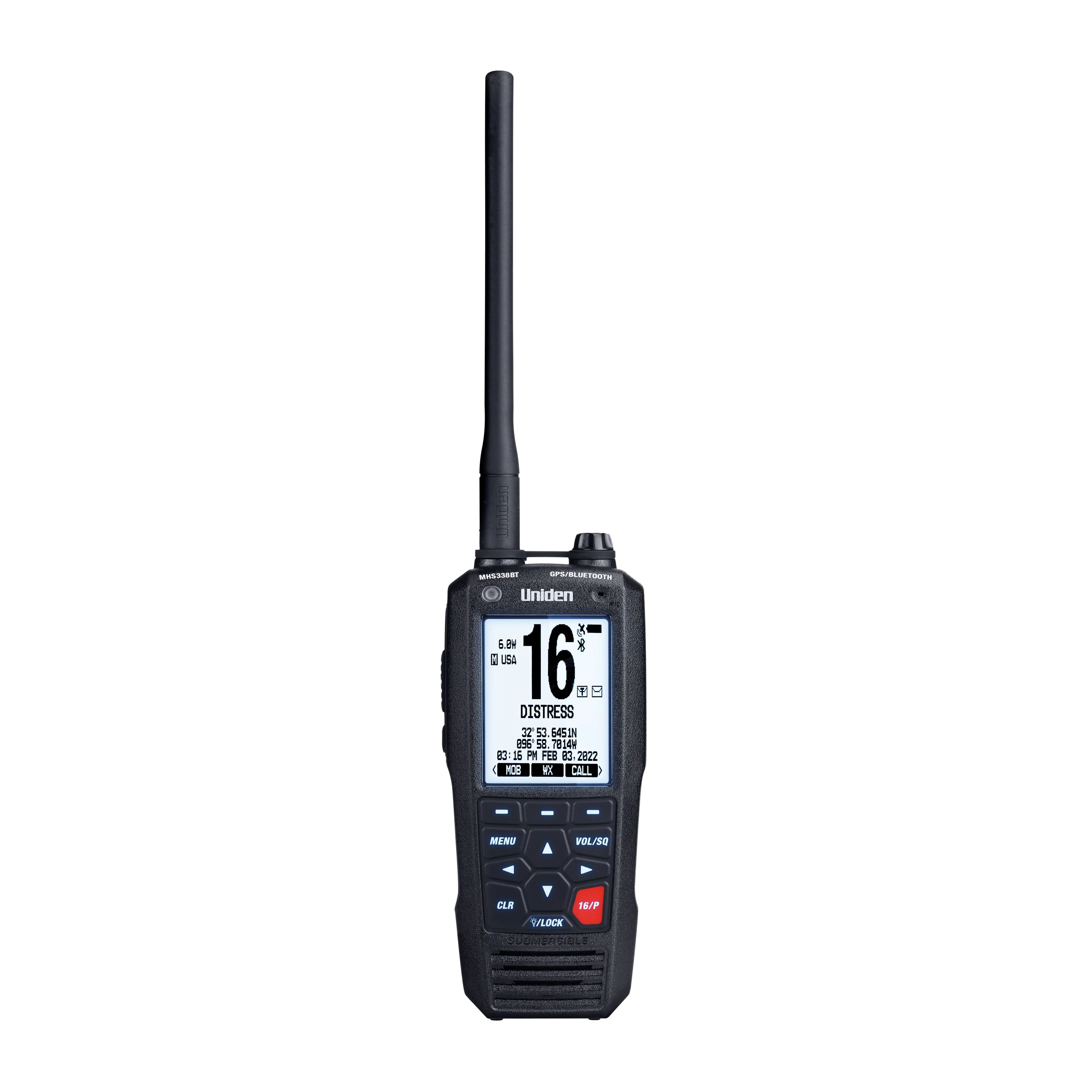 Rugged Handheld Marine Radio with GPS & Bluetooth - Thumbnail 3