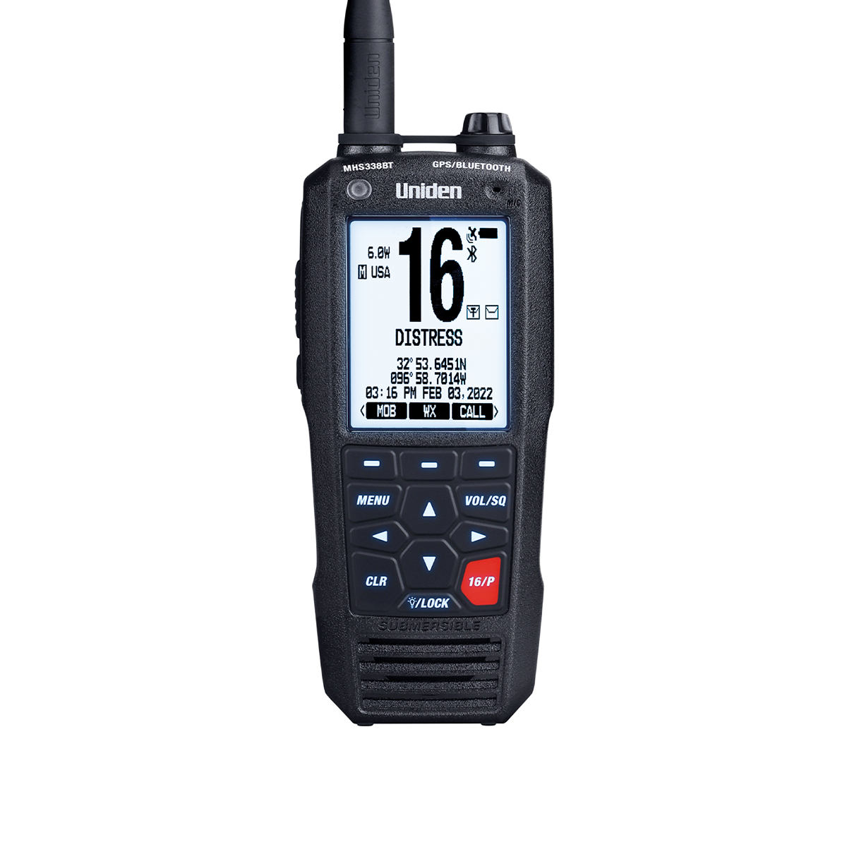 Rugged Handheld Marine Radio with GPS & Bluetooth - Thumbnail 4