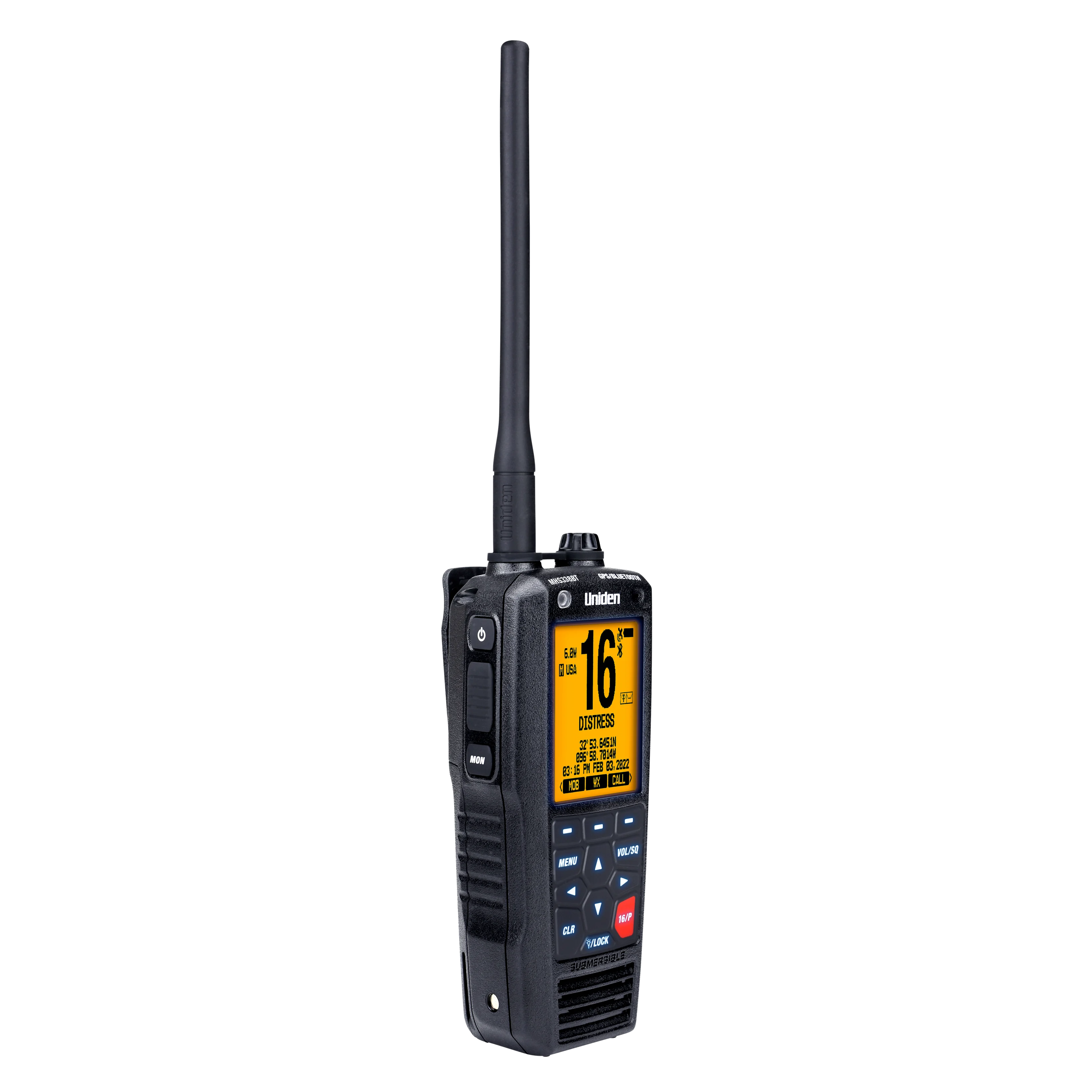Rugged Handheld Marine Radio with GPS & Bluetooth - Thumbnail 2