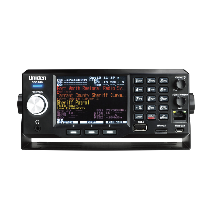 Uniden SDS200 Digital Radio Scanner | Advanced True I/Q Clarity ...