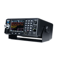 Uniden SDS200 police scanner with tilted left display screen on