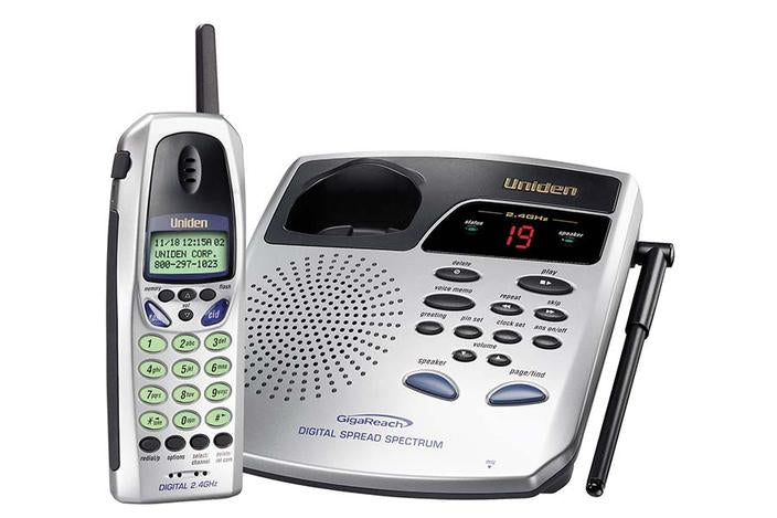 2.4 GHz cordless phone digital answering system TRU348 cordless phone uniden