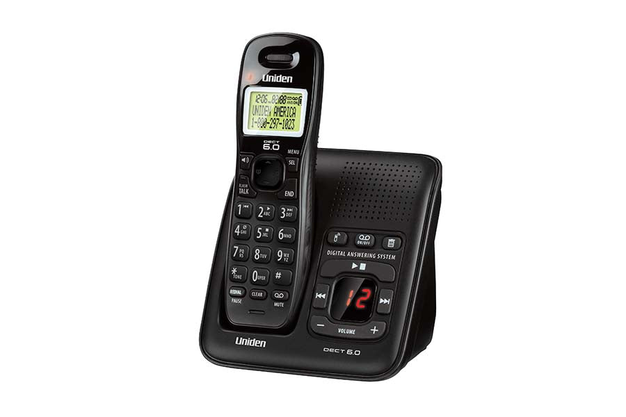 DECT 6.0 Cordless Answering System with Caller ID and Handset Speakerp —  Uniden America Corporation
