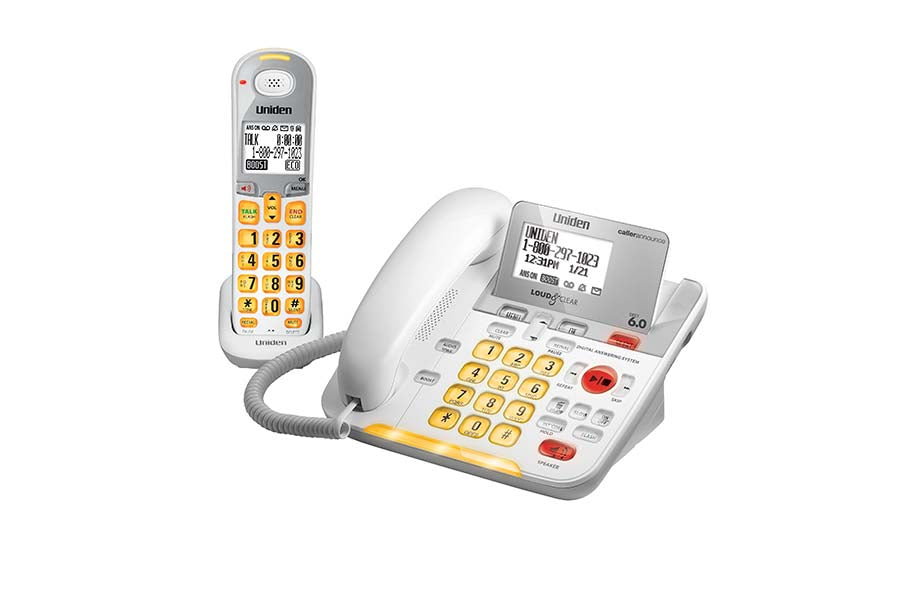 DECT 6.0 Corded/Cordless Phone with Digital Answering System and Amplified Audio