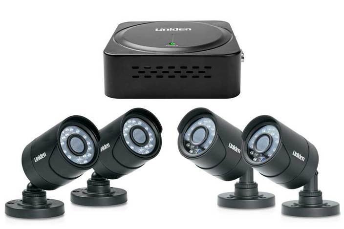 Micro DVR 4 channel 4 cam security system B7440DM security system uniden
