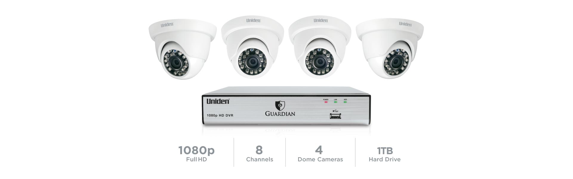 3 Guardian G7804D1 Wired Video Surveillance System