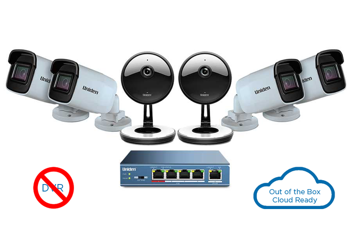 indoor outdoor 6 camera security system UC4402 security system uniden