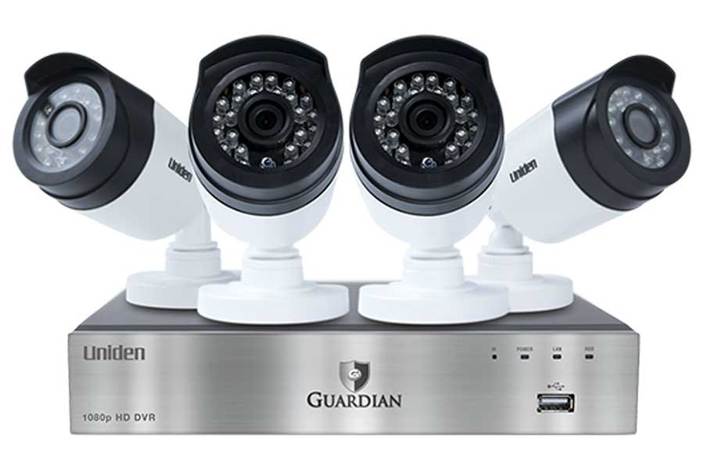 premium 4 channel 4 camera DVR GC7440D1 security system uniden