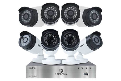 premium 8 channel 8 camera DVR GC7880D3 security system uniden