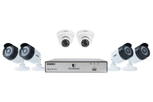 wired 1080P 6 camera G7842D2 security system uniden