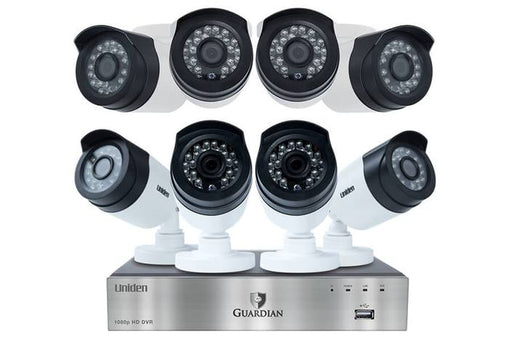 wired security system 8 channel 8 cam G6880D2 cloud cameras uniden